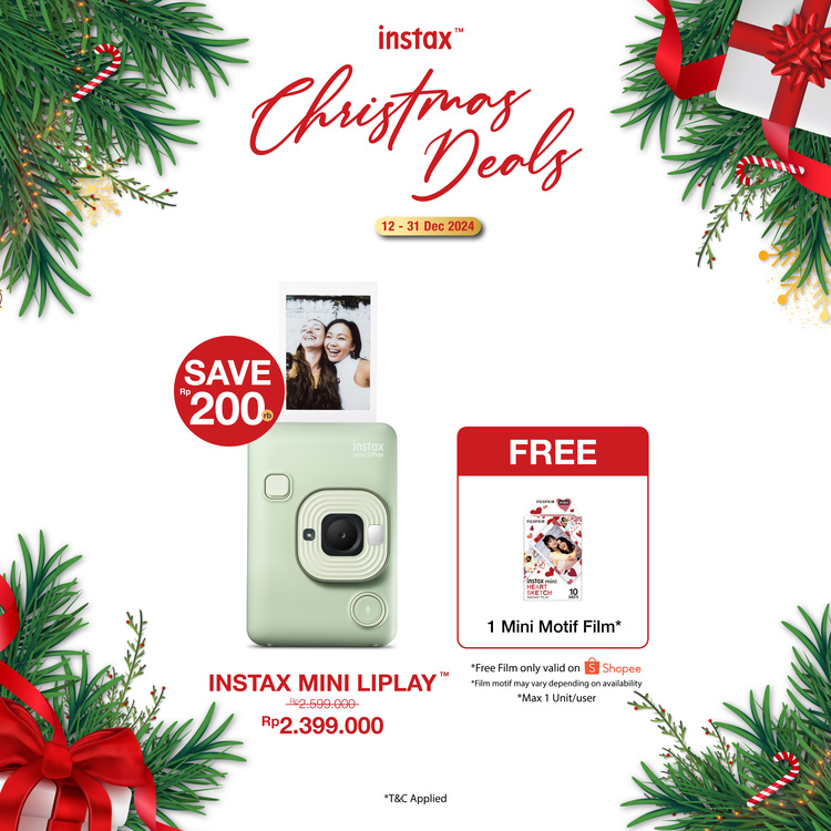 instax mini liplay promo christmas deals